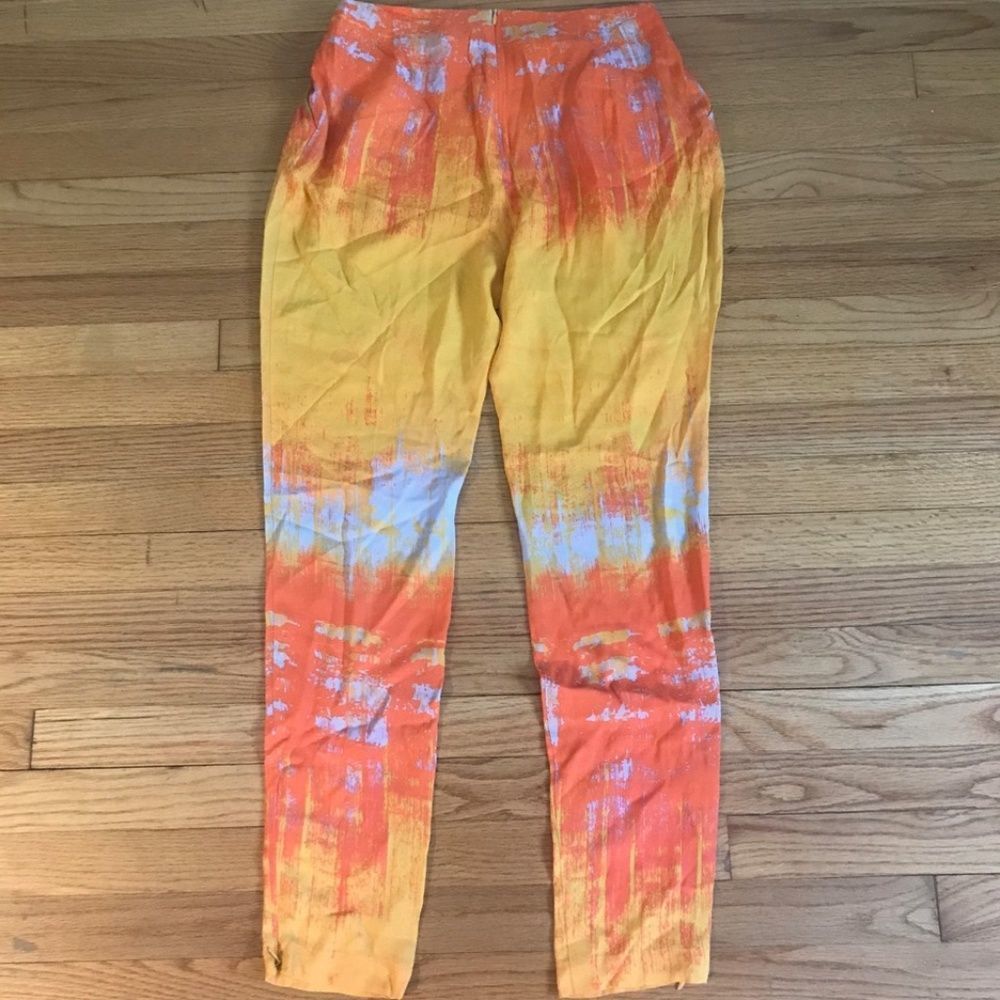 Willow Print Front Tuck Pant